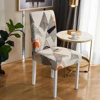 Elastic Chair Covers - Removable Printed Slipcovers