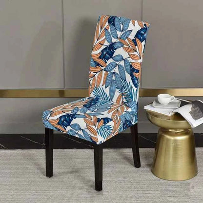 Spandex Dining Chair Covers - Printed Elastic Seat Covers