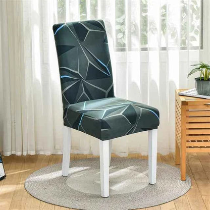 Spandex Dining Chair Covers - Printed Elastic Seat Covers
