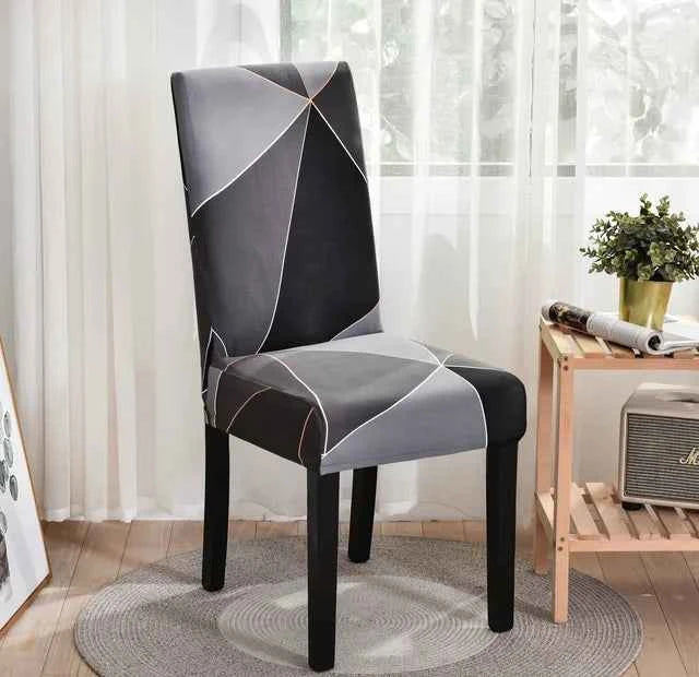 Spandex Dining Chair Covers - Printed Elastic Seat Covers