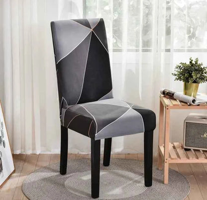 Spandex Dining Chair Covers - Printed Elastic Seat Covers
