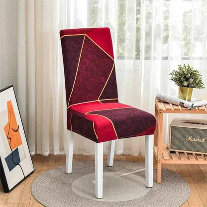 Spandex Dining Chair Covers - Printed Elastic Seat Covers