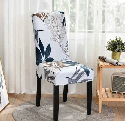 Spandex Dining Chair Covers - Printed Elastic Seat Covers