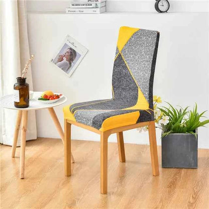 Spandex Dining Chair Covers - Printed Elastic Seat Covers