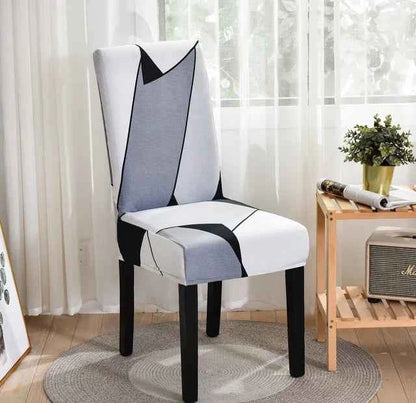 Spandex Dining Chair Covers - Printed Elastic Seat Covers