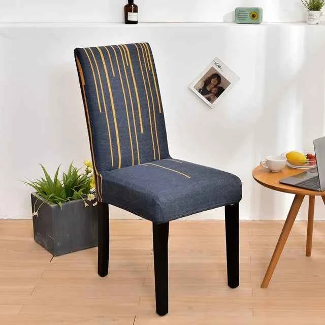 Spandex Dining Chair Covers - Printed Elastic Seat Covers