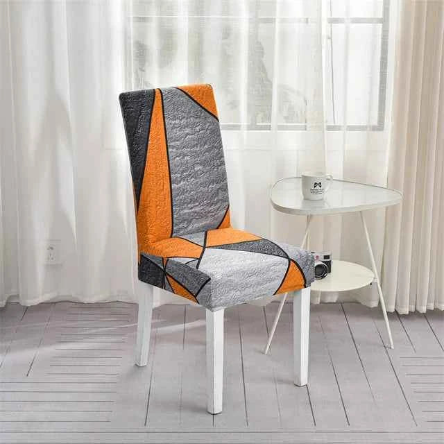 Spandex Dining Chair Covers - Printed Elastic Seat Covers