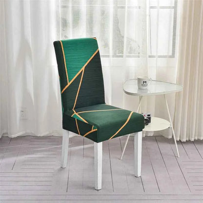 Spandex Dining Chair Covers - Printed Elastic Seat Covers