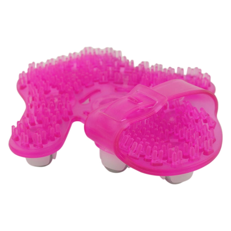 Thickened Palm-shaped Handheld Ball Meridian Massager, Nine balls Magenta, Nine balls Blue SUNSKY