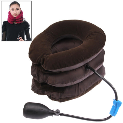 Three-Layer Cervical Vertebra Tractor Neck Massager, Half  Cashmere (Brown) - Shello's Creative Boutique