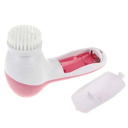 5 in 1 Beauty Care Brush Massager Scrubber Face Skin Care Electric Facial Cleanser - Shello's Creative Boutique