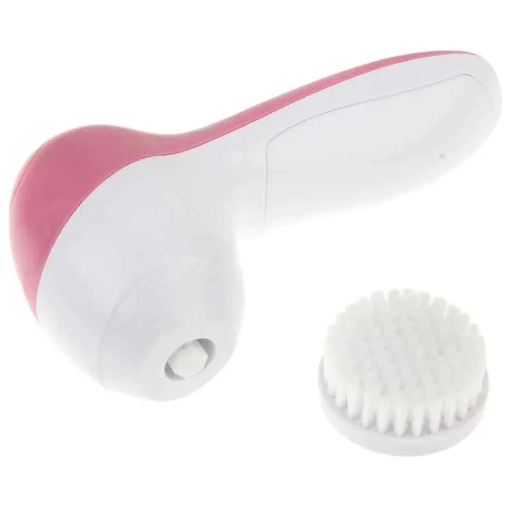 5 in 1 Beauty Care Brush Massager Scrubber Face Skin Care Electric Facial Cleanser - Shello's Creative Boutique