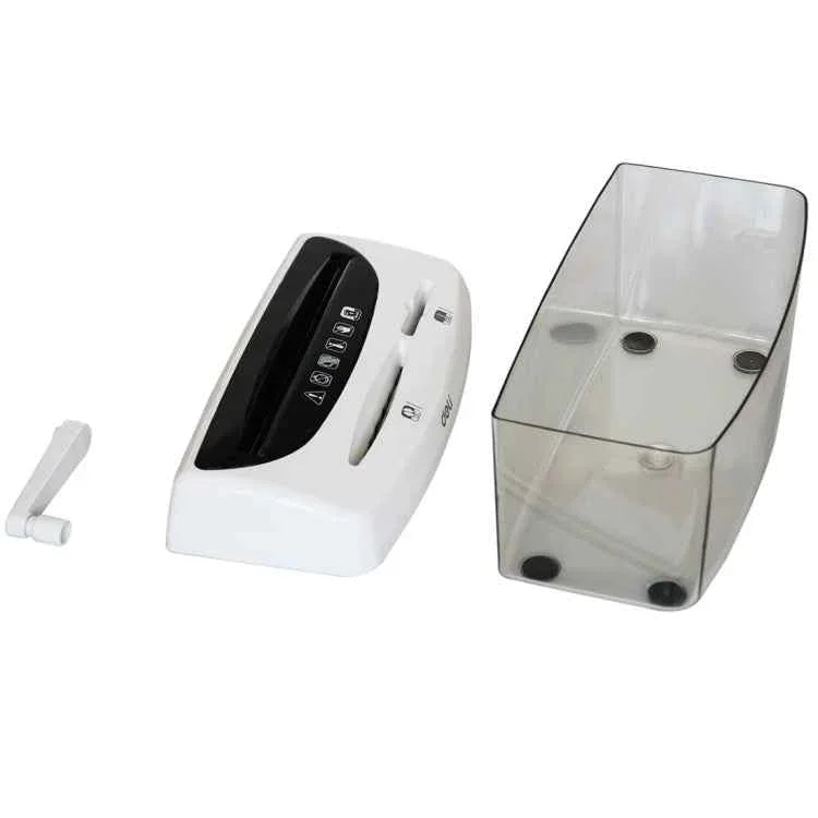 Deli 9935 Hand-Cranked Paper Shredder - A4/CD/Card Desktop Shredder (4L) - Shello's Creative Boutique