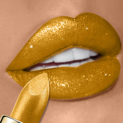 High Pigmented Shiny Lipstick,Stain Resistant,Long-Lasting,Glossy Waterproof Lipstick Shimmering Makeup Valentine'S Day Gift - Shello's Creative Boutique