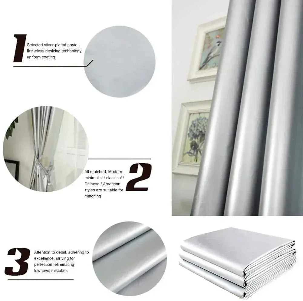 Premium Blackout Curtains with Thermal Insulation & Waterproof Coating - Shello's Creative Boutique