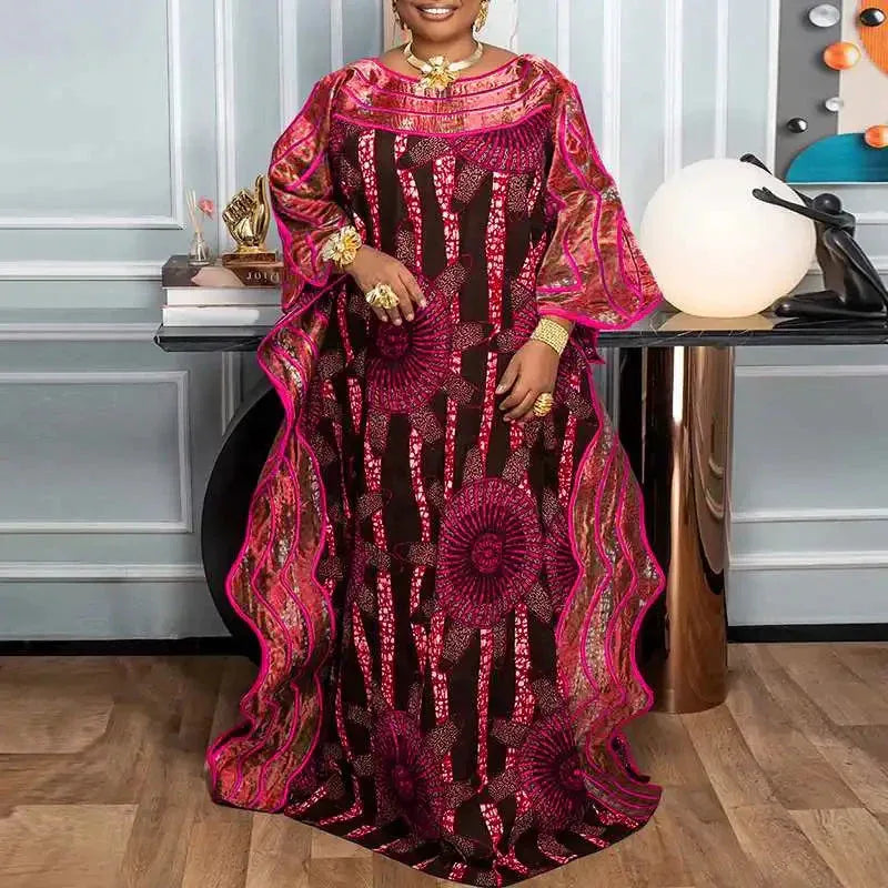 Plus Size Bohemian Maxi Dress - Flare Sleeve Ruffled Summer Sundress (S-5XL) - Shello's Creative Boutique