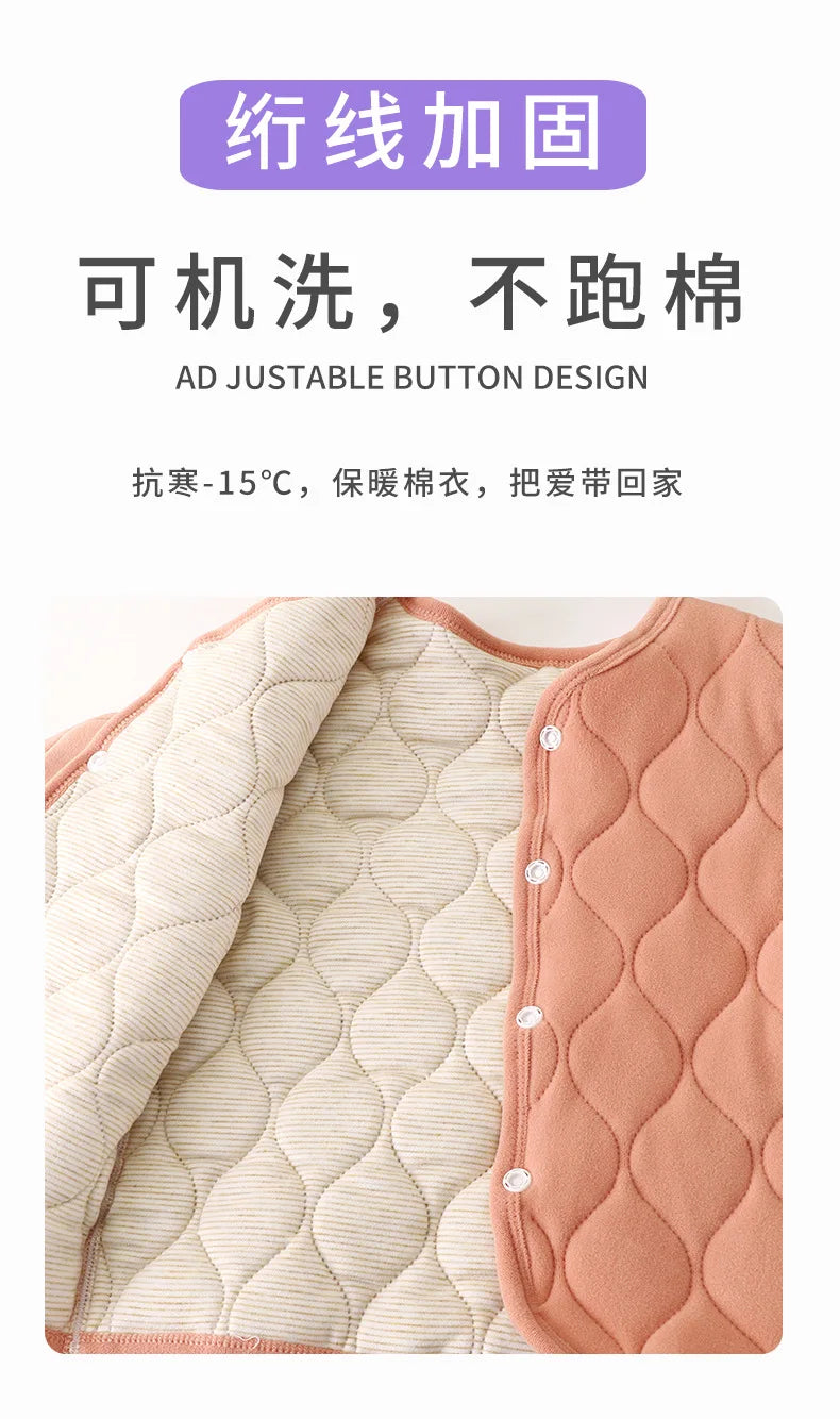 Children’s Quilted Autumn-Winter Jacket – Unisex 3-Layer Thickened Coat Shello's Creative Boutique