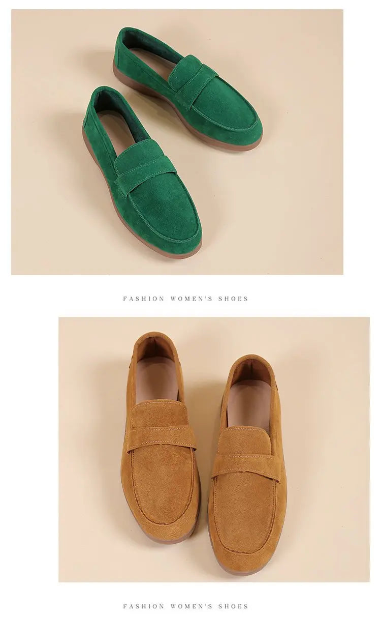 Women's Work Shoes - Comfortable Non-Slip Platform Flat Shoes Plus Size