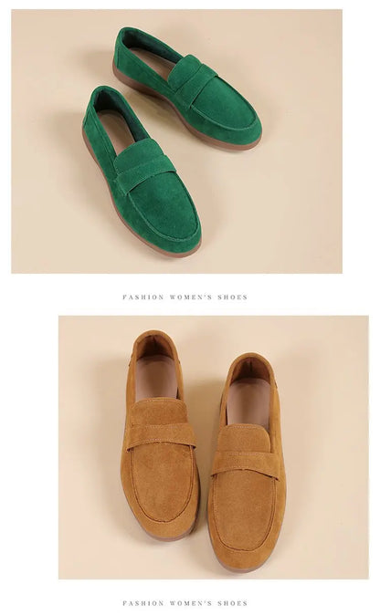 Women's Work Shoes - Comfortable Non-Slip Platform Flat Shoes Plus Size