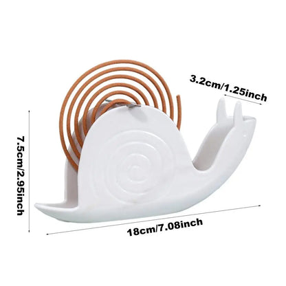 Mosquito Coil Holder & Ash Tray – Snail Shape Fireproof Rack