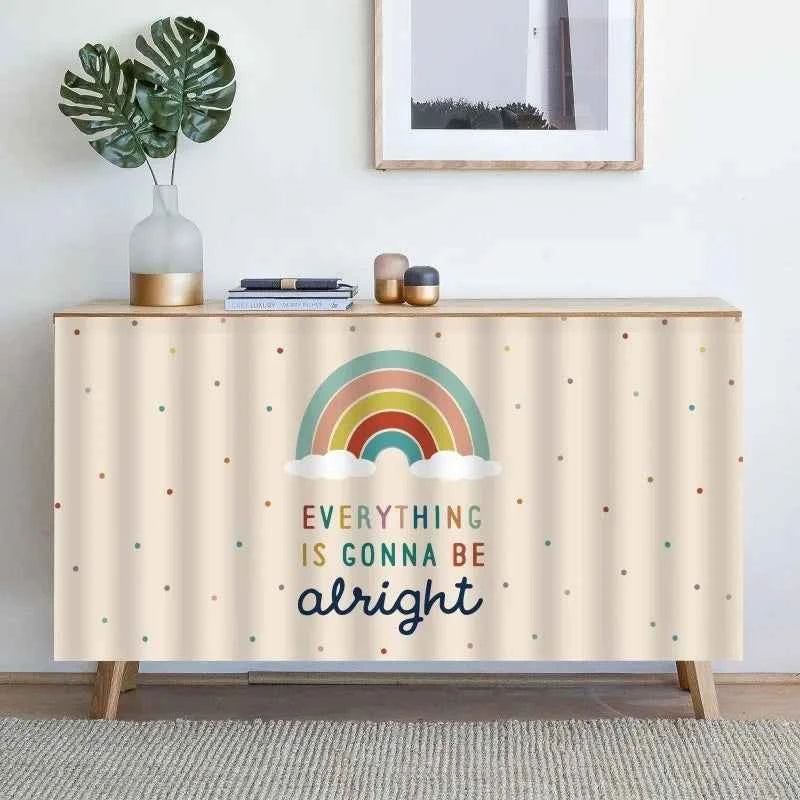 1PC Kitchen Cabinet Curtain Cover Dustproof Cupboard Wardrobe Short Curtains Washable Drapes Self-adhesive Half-Curtain Cortinas