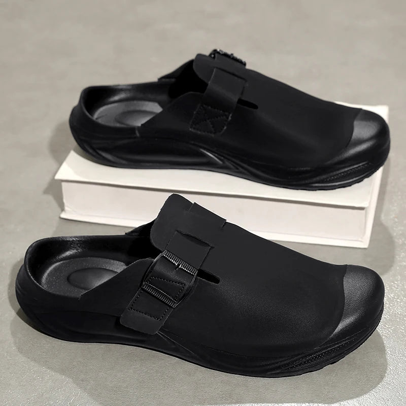 Men's Summer Sports Slippers - Anti-Slip Indoor Outdoor Sandals for Beach & Home