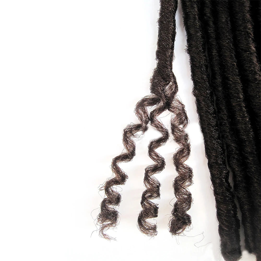 Afro Locs Synthetic Braiding Hair 14-15 Inch - 15 Strands Soft Crochet Locs - Shello's Creative Boutique