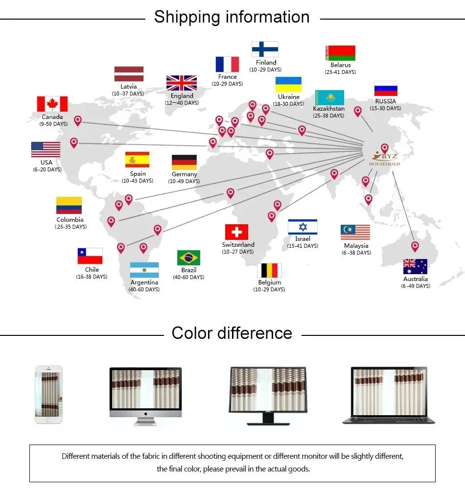 Modern High-End Curtains - Thickened High-Precision Blackout Drapes for Living Room & Bedroom - Shello's Creative Boutique