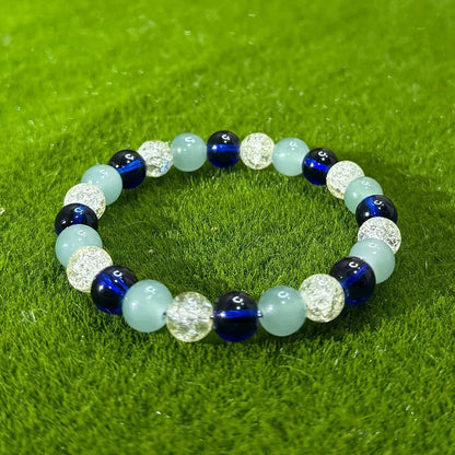 Calming Natural Stone Beaded Bracelet – Everyday Wear Stretch Bangle