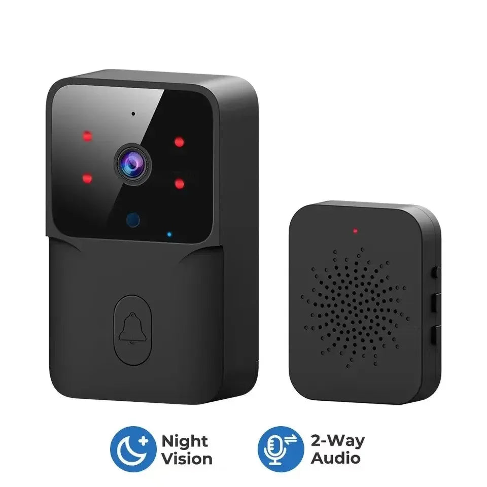 Wireless WiFi Video Doorbell Camera Bundle with HD Outdoor IR & Video Intercom
