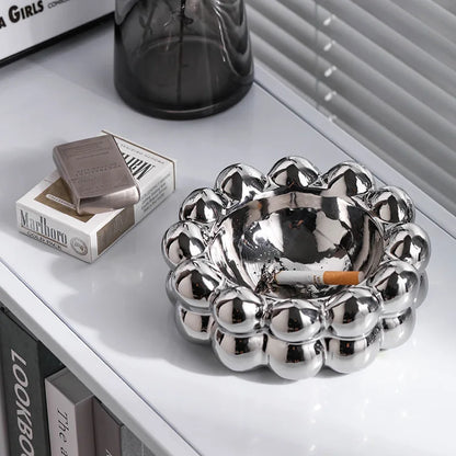 Electroplated Ceramic Ashtray – Decorative Smoking Accessory & Car Ash Tray