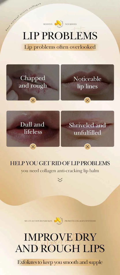 1/2/3pcs SADOER Collagen Lip Balm Moisturizing Anti Wrinkles Anti-aging Nourishing Hydrating Lipstick Lips Skin Care Products