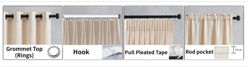 European Modern Blackout Curtains - Luxury Embroidered Tulle Villa Valance for Living Room & Bedroom