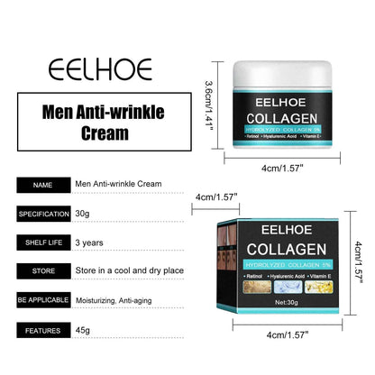 Collagen Creams For Men Smooth Wrinkle Firming Lifting Moisturizing Hyaluronic Acid Brightening Facial Cream Facial Skin Care