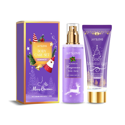 Christmas Body Care Gift Set, Fragrance Body Lotion & Perfume Spray, Holiday Party Long Lasting Scent - Shello's Creative Boutique