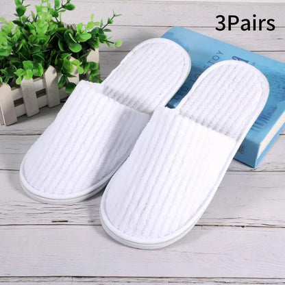 Disposable Guest Slippers - 3 Pairs Non-Slip Indoor Set - Shello's Creative Boutique