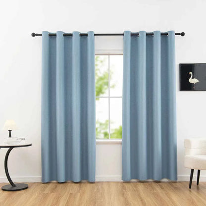 Solid Blackout Curtains with Grommets - Total Privacy Drapes for Bedroom - Shello's Creative Boutique