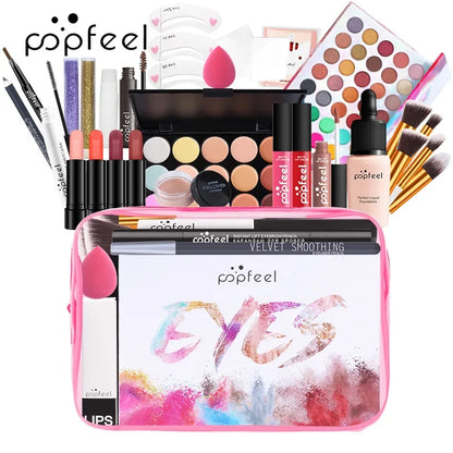 Professional Makeup Set Full Makeup Kit Eye Shadow Blush Foundation Face Powder Makeup Case Korean Cosmetic Christmas Gifts - Shello's Creative Boutique