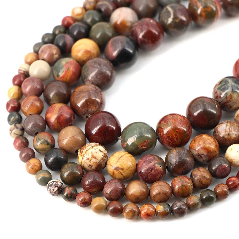 Natural Stone Beads for Jewellery Making – Blue Tiger Eye, Amethyst & Rose Quartz | 4/6/8/10mm