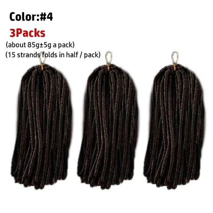 Afro Locs Synthetic Braiding Hair 14-15 Inch - 15 Strands Soft Crochet Locs - Shello's Creative Boutique
