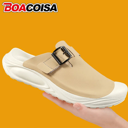 Men's Summer Sports Slippers - Anti-Slip Indoor Outdoor Sandals for Beach & Home