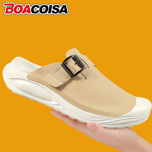 Men's Summer Sports Slippers - Anti-Slip Indoor Outdoor Sandals for Beach & Home
