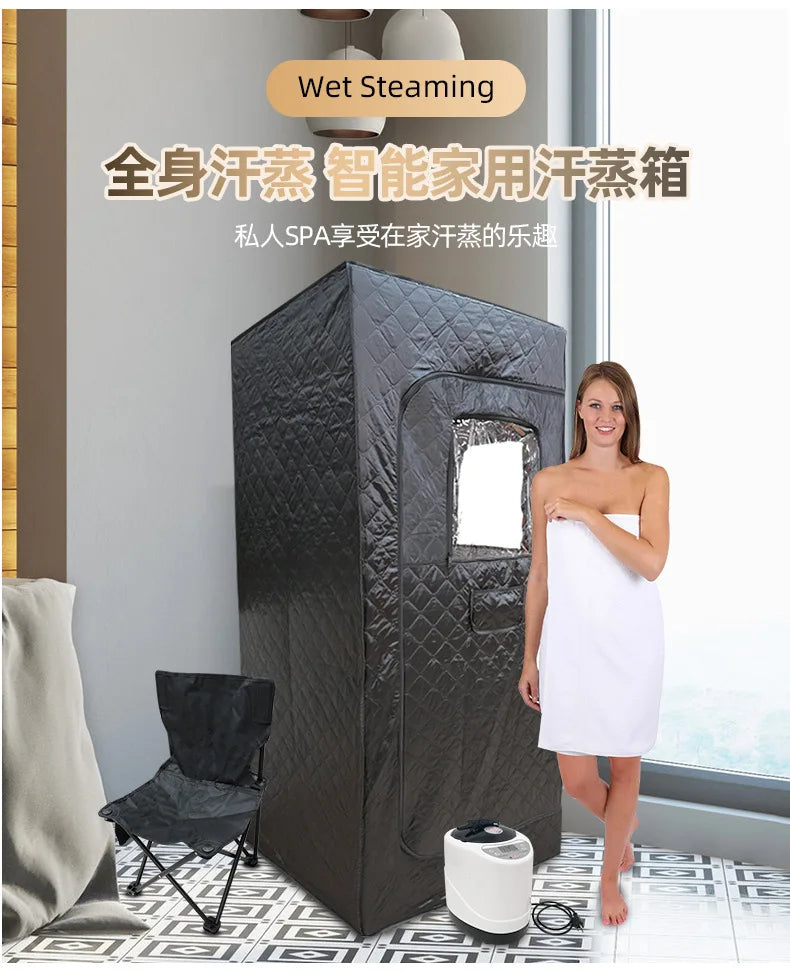 Foldable Steam Sauna Tent – Detachable Personal Home Spa for Relaxation