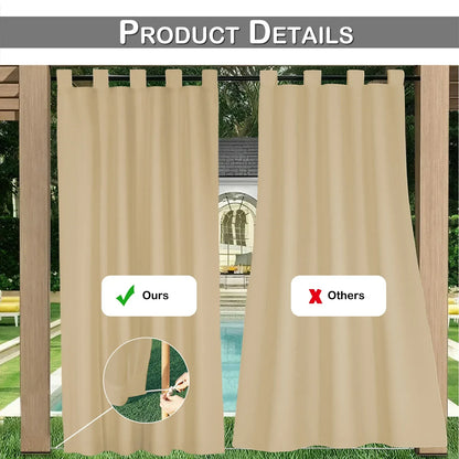 Outdoor Blackout Curtains – Waterproof Patio Drapes - Shello's Creative Boutique