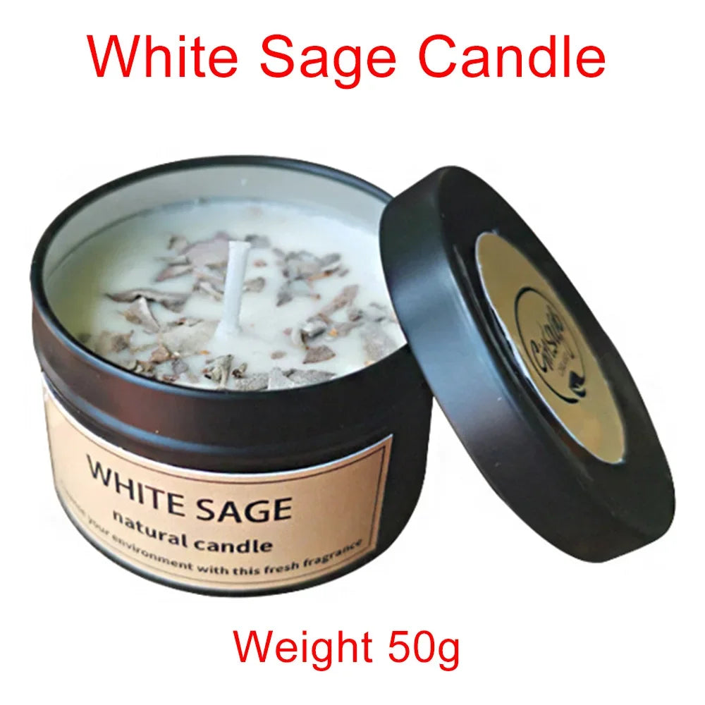 White Sage Bundle & Candle Set - California Smudge Stick Gift Set - Shello's Creative Boutique