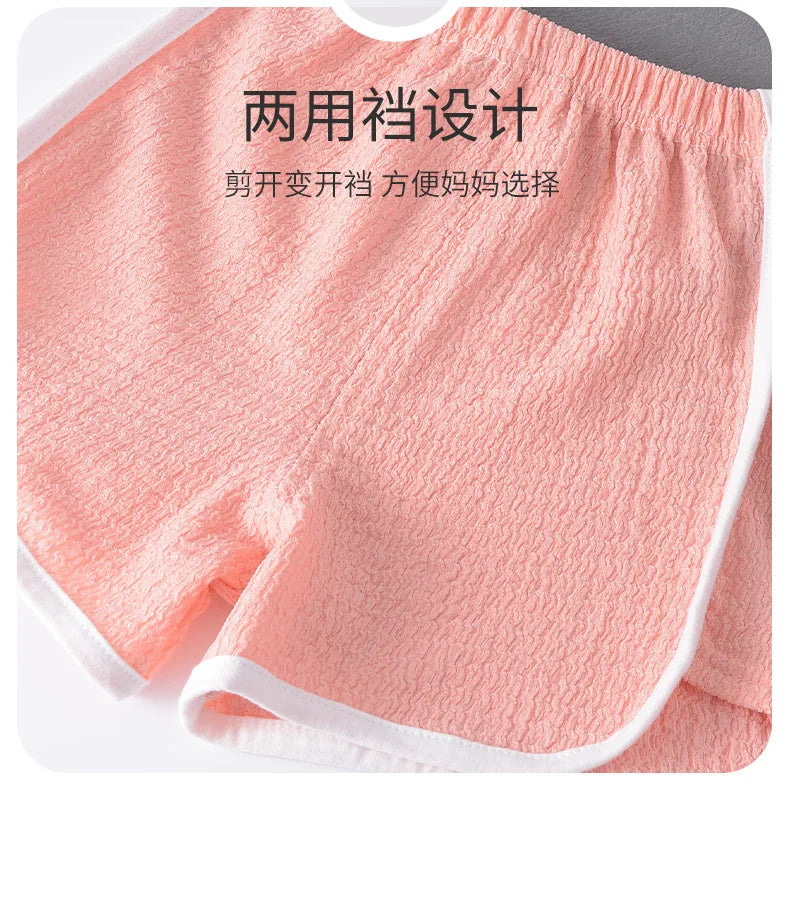 2025 New Girls Suspender Vest Set Summer Baby Thin Style Shorts Girls Clothes Children Clothing Set Shello's Creative Boutique