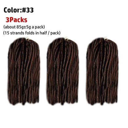 Afro Locs Synthetic Braiding Hair 14-15 Inch - 15 Strands Soft Crochet Locs - Shello's Creative Boutique