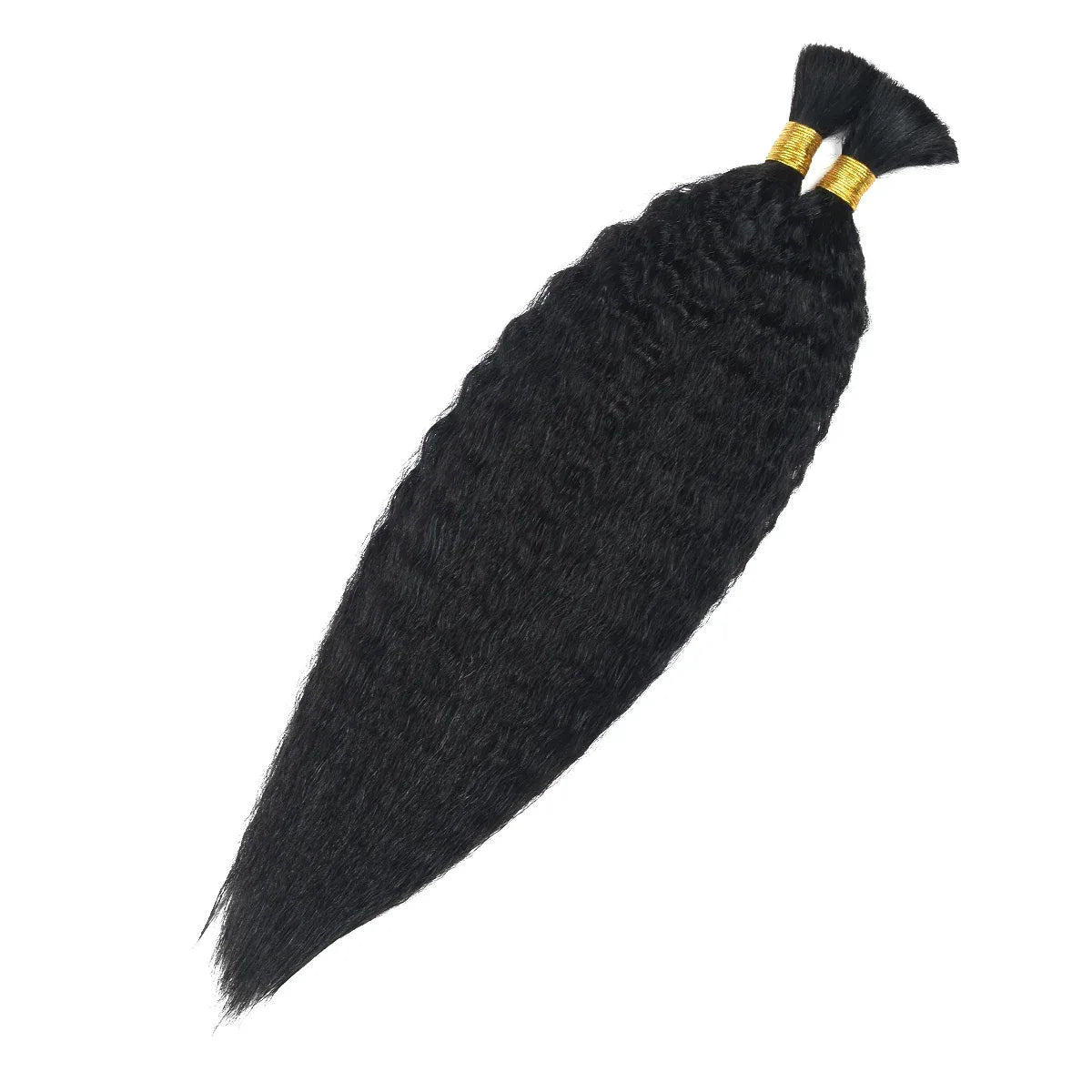 Human Braiding Hair 2 Bundles - 100% Brazilian Kinky Straight for Boho Braids - Shello's Creative Boutique
