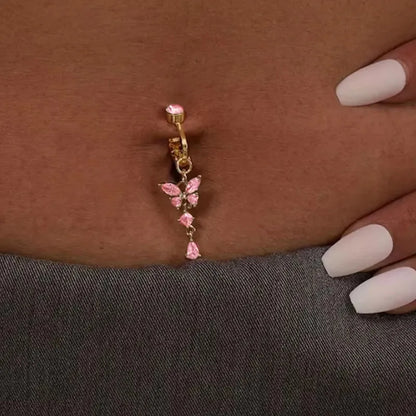 Clip-On Copper Belly Button Ring – Fake Navel Jewellery