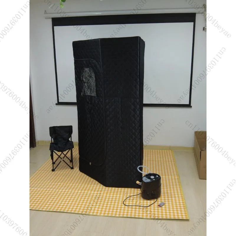 Portable 3L Steam Sauna Tent – 1-Person Wet Steam Home Spa with Stainless Steel Frame